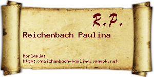 Reichenbach Paulina névjegykártya